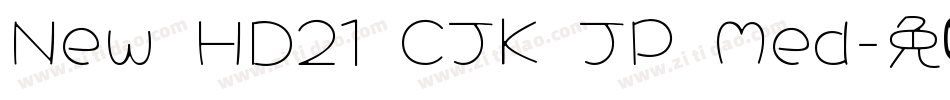 New HD21 CJK JP Med字体转换